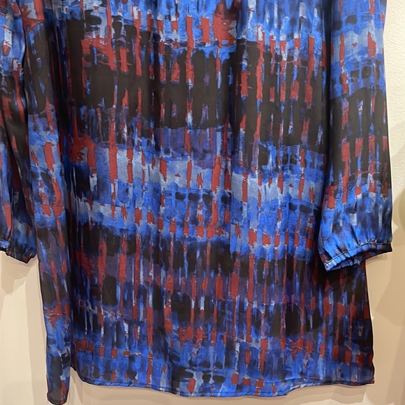 BB Dakota x Steve Madden Revolve Emily Long Sleeve Shift Dress Midnight Sky Blue - Picture 6 of 13